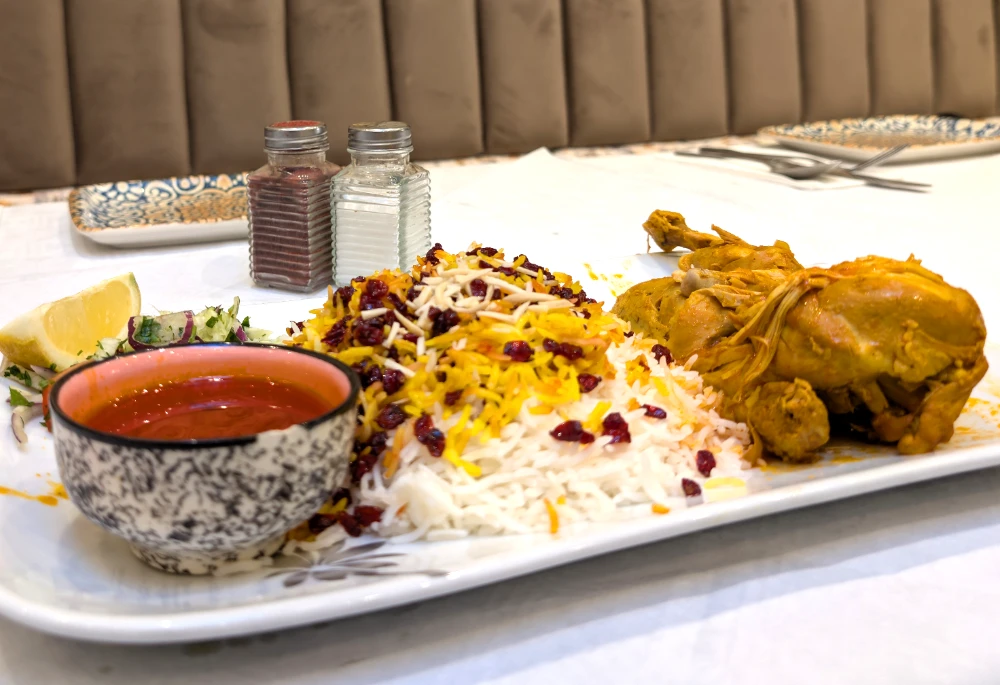 ZERESHK POLO WITH CHICKEN